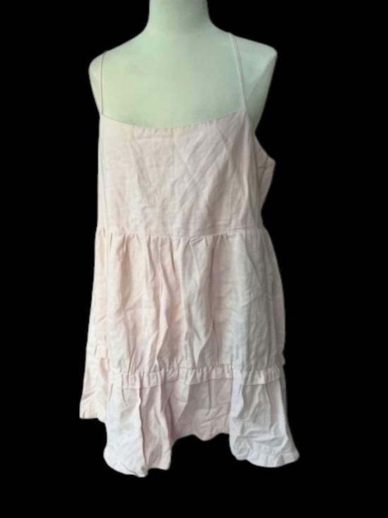 Sunday Best Dresses & Skirts - Aritzia’s Sunday Best Cotton/Linen Pale Pink Slip-style Babydoll Hadley Mini Dre